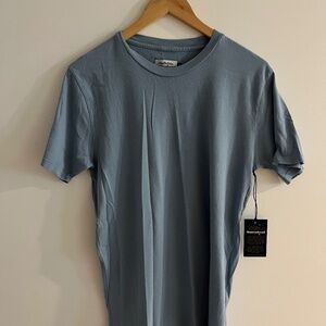 NWT - Muttonhead - Vintage Pigment Dyed Tee - Medium - Blue - Made in Canada